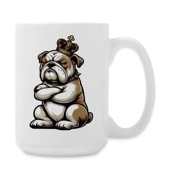 Bouledogue anglais Bully Bully Propriétaire Bullyfan - Grande tasse 440 ml - blanc - Droite