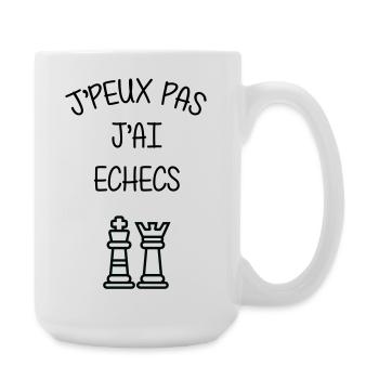 Ich kann keinen Schach-Humor-Club haben - Große Tasse 440 ml - Weiß - Rechts