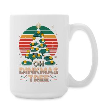 Oh Dinkmas Tree Funny Pickleball - Large Mug 440 ml - white - Right