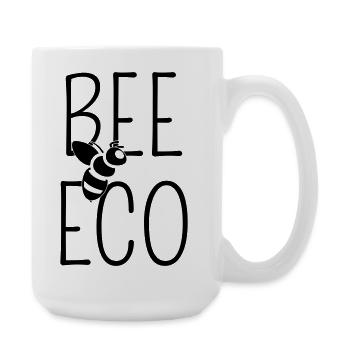 Abeille Bee Eco Minimaliste Low Tech - Grande tasse 440 ml - blanc - Droite