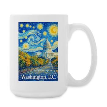 Washington, D.C. - Grande tasse 440 ml - blanc - Droite