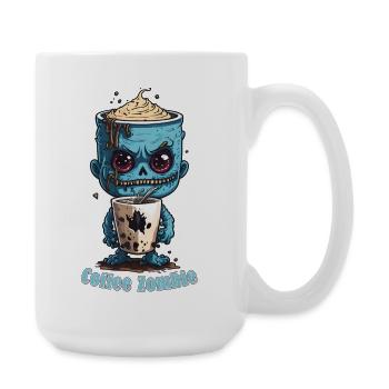 Coffee Monster - Caffeine Zombie - Morning Grouch - Large Mug 440 ml - white - Right