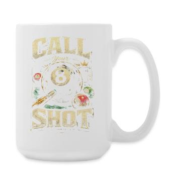 8-Ball Billard Call Your Shot - Große Tasse 440 ml - Weiß - Rechts
