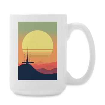 A New Age of Space Has Begun - Large Mug 440 ml - white - Right