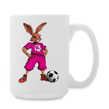 Bunny Football Rose - Grande tasse 440 ml - blanc - Droite