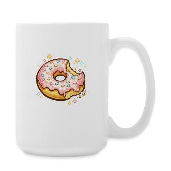 Donut Sparkle Sprinkles - Large Mug 440 ml - white - Right