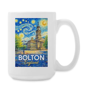 Bolton England Impression - Large Mug 440 ml - white - Right