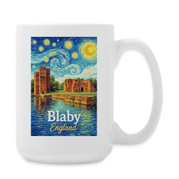 Blaby England Ruins in the Star Vortex - Large Mug 440 ml - white - Right