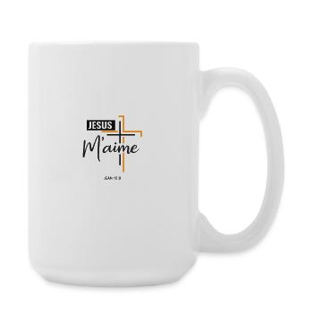 Croix Orange et Maine Jésus - Grande tasse 440 ml - blanc - Droite