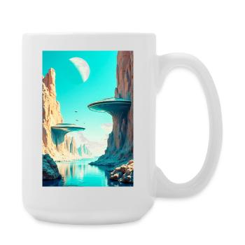 A New Architecture Begins to Shape the Future - Large Mug 440 ml - white - Right