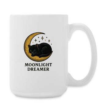 Moonlight Dreamer Cat - Large Mug 440 ml - white - Right
