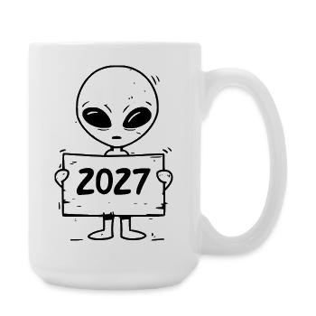 little alien - Large Mug 440 ml - white - Right