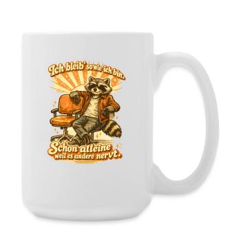 Witzige Sarkastische Ironische Sprüche - Große Tasse 440 ml - Weiß - Rechts