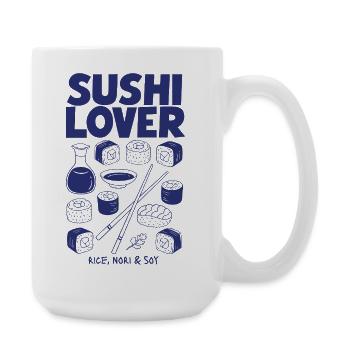 Sushi Lovers: Rice, Nori & Soy - Large Mug 440 ml - white - Right