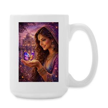 Mystic Butterfly Princess - Large Mug 440 ml - white - Right
