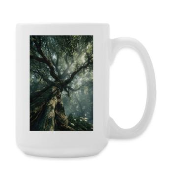 Ancient Forest Light - Large Mug 440 ml - white - Right