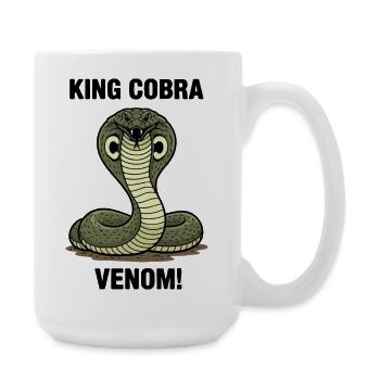 Königskobra Gift Schlange Gefahr Königskobra - Große Tasse 440 ml - Weiß - Rechts