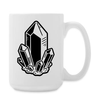 Pierres précieuses - Grande tasse 440 ml - blanc - Droite