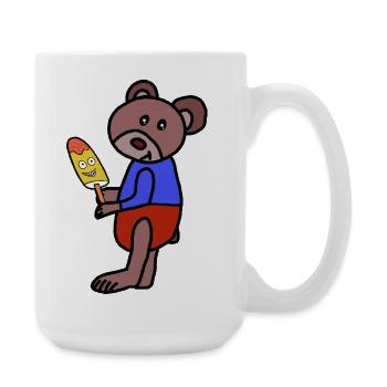 Ours Teddy Glace Enfant Glace - Grande tasse 440 ml - blanc - Droite