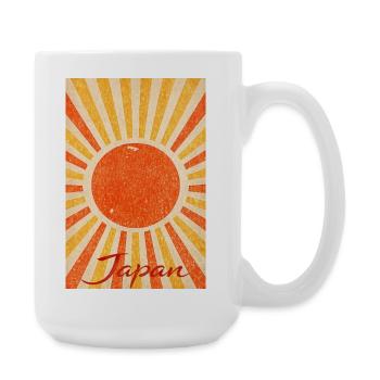 Vintage Japan Sun - Große Tasse 440 ml - Weiß - Rechts