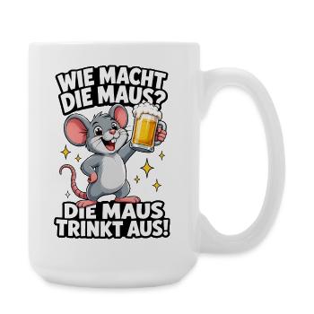 Party Maus Prost - Große Tasse 440 ml - Weiß - Rechts
