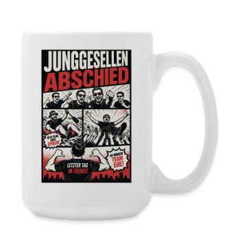 JGA Party Comic Style - Große Tasse 440 ml - Weiß - Rechts