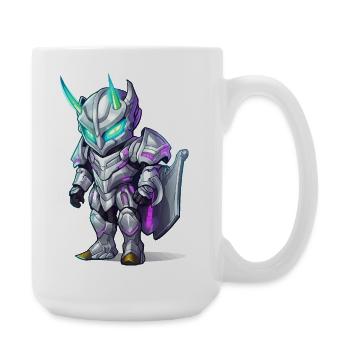 Neonstahl-Krieger der Lichter - Große Tasse 440 ml - Weiß - Rechts