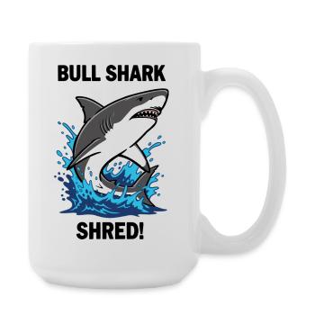 Bulldoggenhai Shred-Shark Sea Bull - Große Tasse 440 ml - Weiß - Rechts