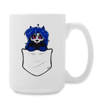Pocket Chibi - Alóe (von Bunneko_Arts) - Große Tasse 440 ml - Weiß - Rechts