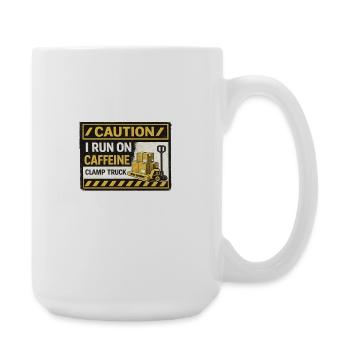 Caffeine Fueled Forklift Patch - Large Mug 440 ml - white - Right