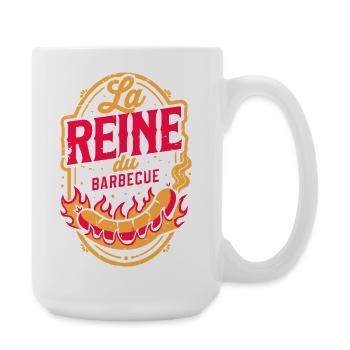 La Reine du Barbecue - Grande tasse 440 ml - blanc - Droite