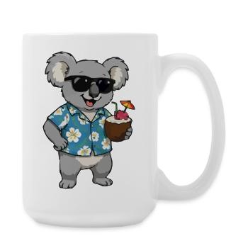 Koala Hawaii Cocktail - Grande tasse 440 ml - blanc - Droite