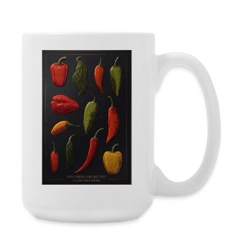 Chili Collective Pfeffer-Sketche - Große Tasse 440 ml - Weiß - Rechts