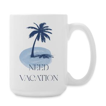 Palm Island Holiday Dreaming - Large Mug 440 ml - white - Right