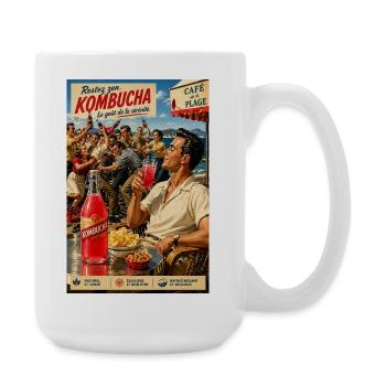 Le kombucha c'est extra ! - Grande tasse 440 ml - blanc - Droite