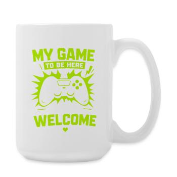 Paused My Game To Be Here Gaming - Large Mug 440 ml - white - Right