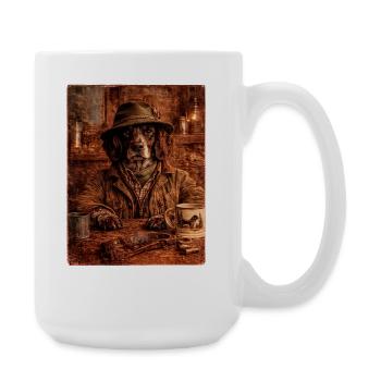The District Master - Quail Dog - Large Mug 440 ml - white - Right