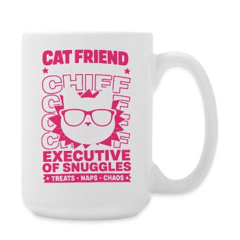 Ami chat Directeur général de Snuggles - Grande tasse 440 ml - blanc - Droite