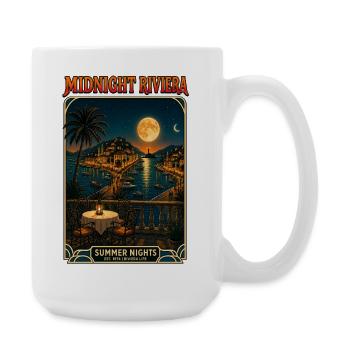 Midnight Riviera Summer Nights - Large Mug 440 ml - white - Right