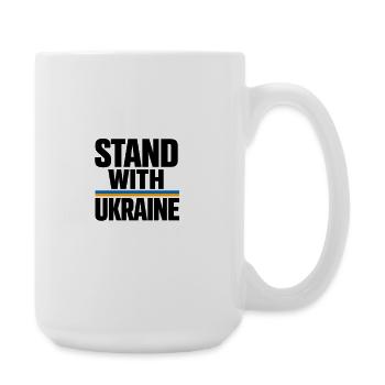 Ukraine Design Ukraine Flag Sunflower Wheat Map - Large Mug 440 ml - white - Right