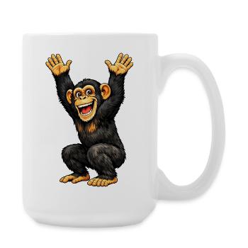 Singe - Grande tasse 440 ml - blanc - Droite