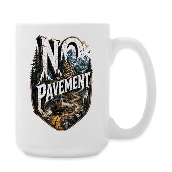 No Pavement Offroad 4x4 Off-Road Vehicle Adventure - Large Mug 440 ml - white - Right