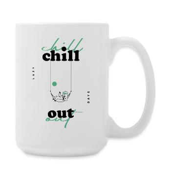 Détends-toi - Grande tasse 440 ml - blanc - Droite