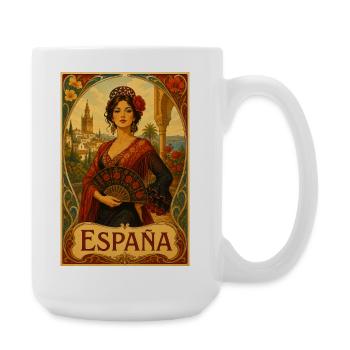 Spanien - Große Tasse 440 ml - Weiß - Rechts