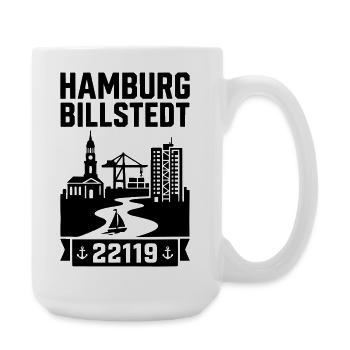 Hamburg Billstedt - Große Tasse 440 ml - Weiß - Rechts