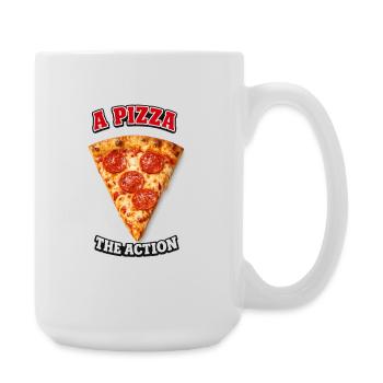 Pizza the Action - Large Mug 440 ml - white - Right