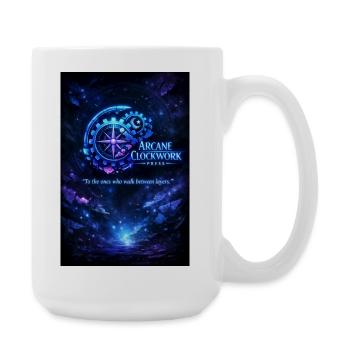 arcane_clockwork_poster_Neon_citate - Large Mug 440 ml - white - Right
