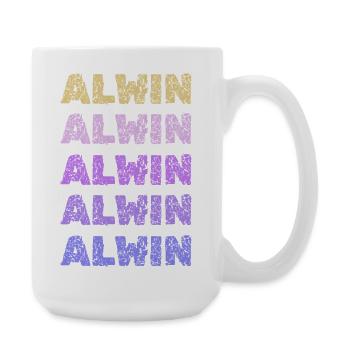 Nom : Alwin - Grande tasse 440 ml - blanc - Droite