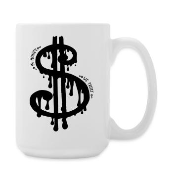 dollar slave - Grande tasse 440 ml - blanc - Droite