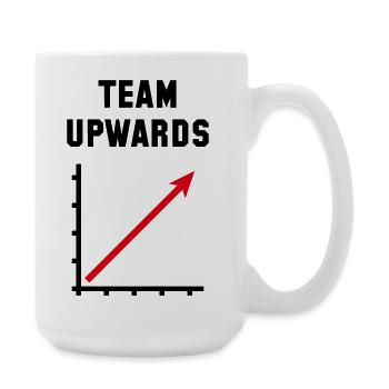 Team Upwards (Success / Progress / POS Red 2C) - Large Mug 440 ml - white - Right